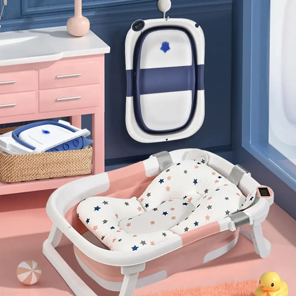 Baignoire pliable bébé avec thermomètre
