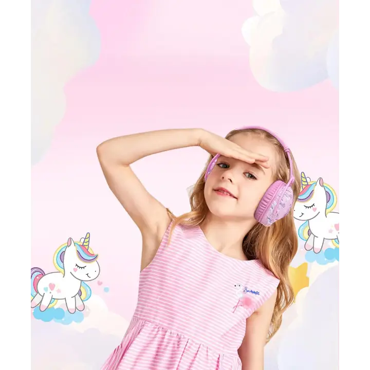 Casque anti bruit rose