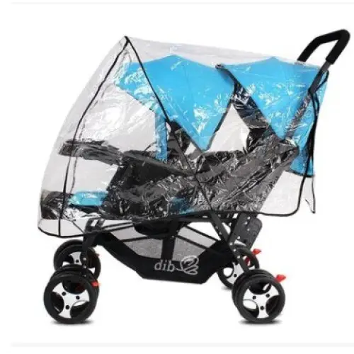 Habillage Pluie Pour Poussette Double