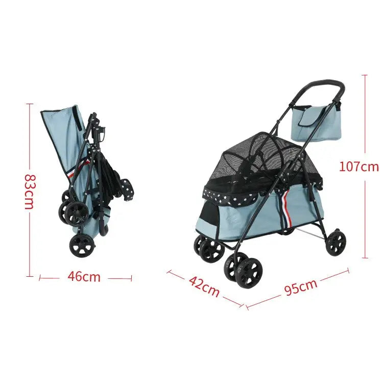 Poussette Pour Chien Pliable