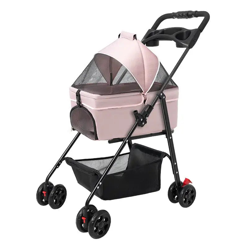 Poussette Pour Chien Rose