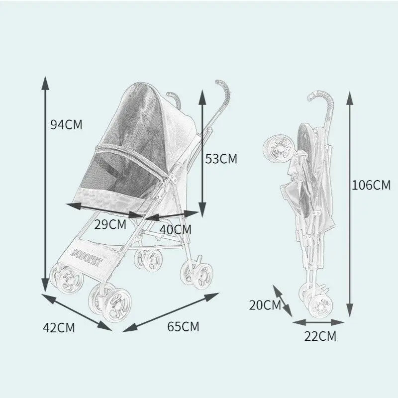 Poussette Pliable Pour Chien