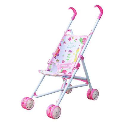 Toy Stroller With Bottom Basket For Kids Dress Girls Ages 3 Gift Girl Doll Accessories